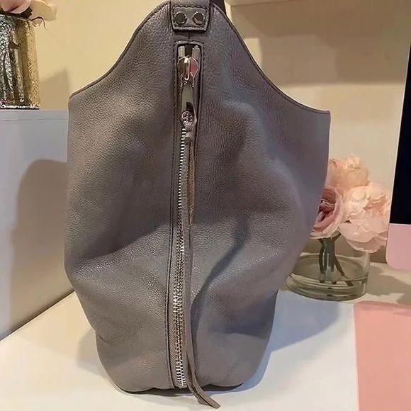 Rebecca Minkoff Bryn Double Zip Leather Hobo Bag - Picture 3 of 4